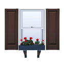 Vinyl | Raised Panel Exterior Shutters | 12" Width | No Mid Rail | 1 Pair