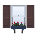 Vinyl | Raised Panel Exterior Shutters |  9.25" Width | with Mid Rail (50/50 Split) | 1 Pair