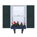 Vinyl | Raised Panel Exterior Shutters |  9.25" Width | with Mid Rail (50/50 Split) | 1 Pair