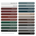 Vinyl | Louvered Exterior Shutters | 12" Width | Cathedral Top |  No Mid Rail | 1 Pair