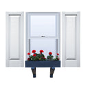 Vinyl | Raised Panel Exterior Shutters | 16.5" Width | No Mid Rail | 1 Pair