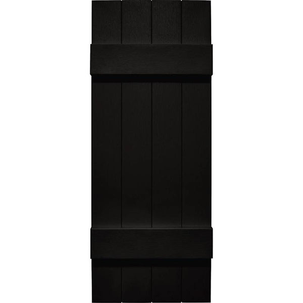 Joined Board and Batten 4 Board Vinyl Shutter (1 Pair)