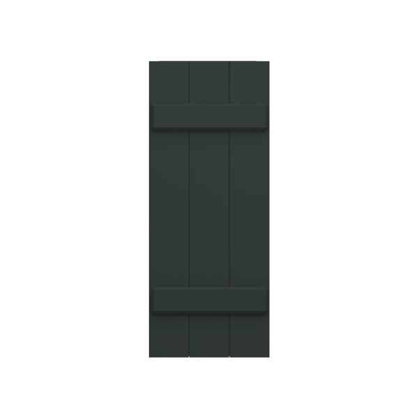 Board and Batten Mahogany Shutter - 1 Pair