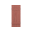 Board and Batten Mahogany Shutter - 1 Pair