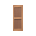 Flat Panel Cedar Shutter w/ Extira Composite Panel Inserts - 1 Pair