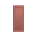 Louvered Mahogany Shutter - No Mid Rail - 1 Pair