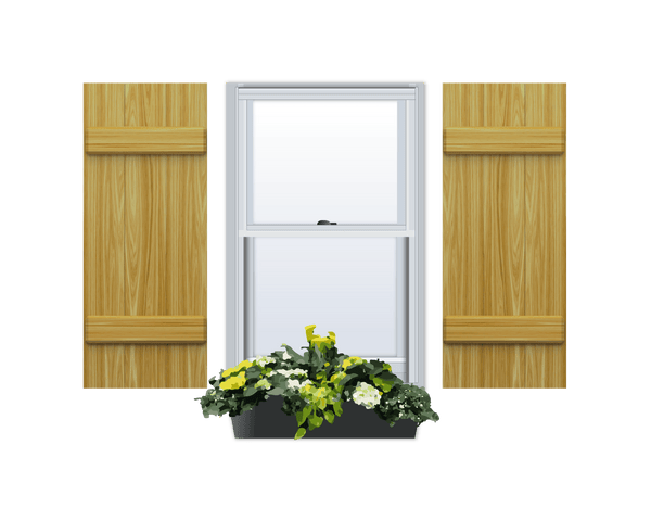 Board and Batten Pine Shutter - 1 Pair