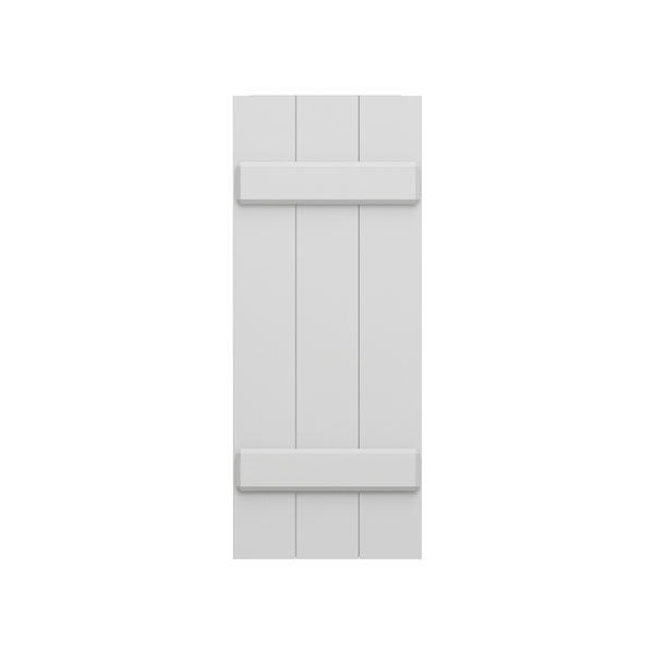 Joined (2) Board & Batten Composite Wood Exterior Shutter - 1 Pair