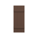 Board and Batten Mahogany Shutter - 1 Pair