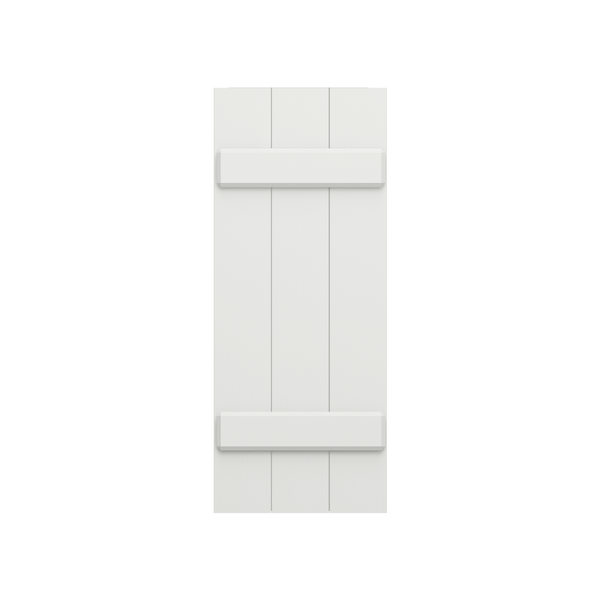 Board and Batten Mahogany Shutter - 1 Pair