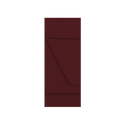Board and Batten Z Bar Mahogany Shutter - 1 Pair