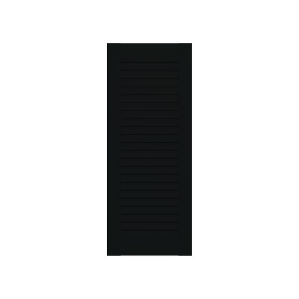 Louvered Mahogany Shutter - No Mid Rail - 1 Pair