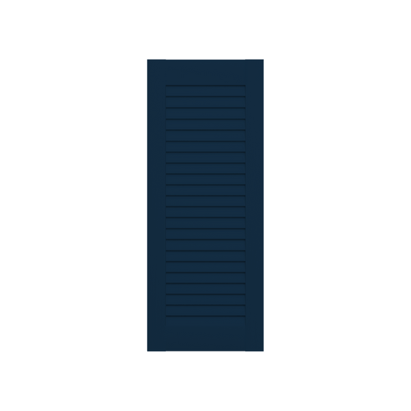 Louvered Mahogany Shutter - No Mid Rail - 1 Pair