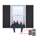 Vinyl | Louvered Exterior Shutters | 12