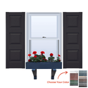 Vinyl | Raised Three Panel Exterior Shutters | 9.25