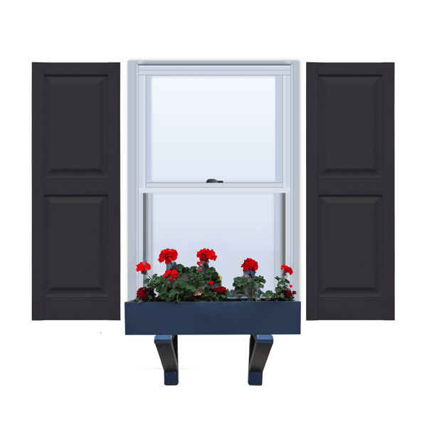 Vinyl | Raised Panel Exterior Shutters | 16.5