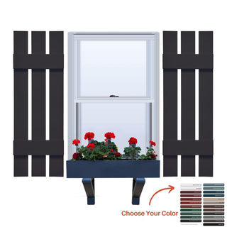 Vinyl | Spaced Board & Batten Exterior Shutters | 12