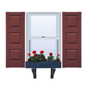 Vinyl | Raised Three Panel Exterior Shutters | 16.5