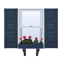 Vinyl | Raised Three Panel Exterior Shutters | 16.5