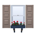 Vinyl | Raised Three Panel Exterior Shutters | 14.5
