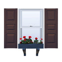 Vinyl | Raised Three Panel Exterior Shutters | 9.25