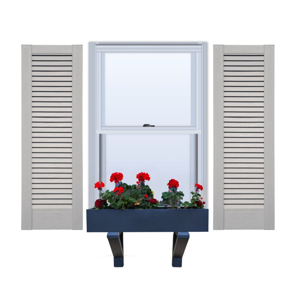 Vinyl | Louvered Exterior Shutters | 12