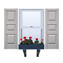 Vinyl | Raised Three Panel Exterior Shutters | 9.25