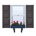 Vinyl | Raised Three Panel Exterior Shutters | 9.25
