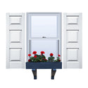 Vinyl | Raised Three Panel Exterior Shutters | 14.5