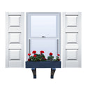 Vinyl | Raised Three Panel Exterior Shutters | 16.5