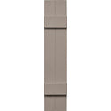 Joined (2) Board & Batten Composite Wood Exterior Shutter - 1 Pair