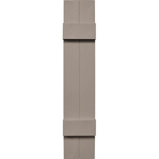 Joined (2) Board & Batten Composite Wood Exterior Shutter - 1 Pair