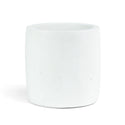 Cement Cylinder Planter - White