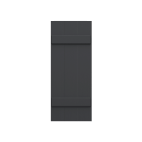 Board and Batten Mahogany Shutter - 1 Pair