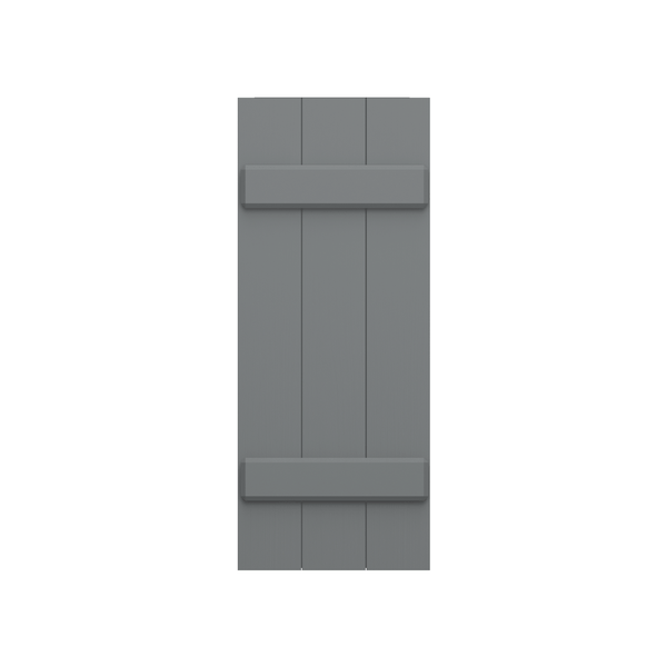 Board and Batten Mahogany Shutter - 1 Pair