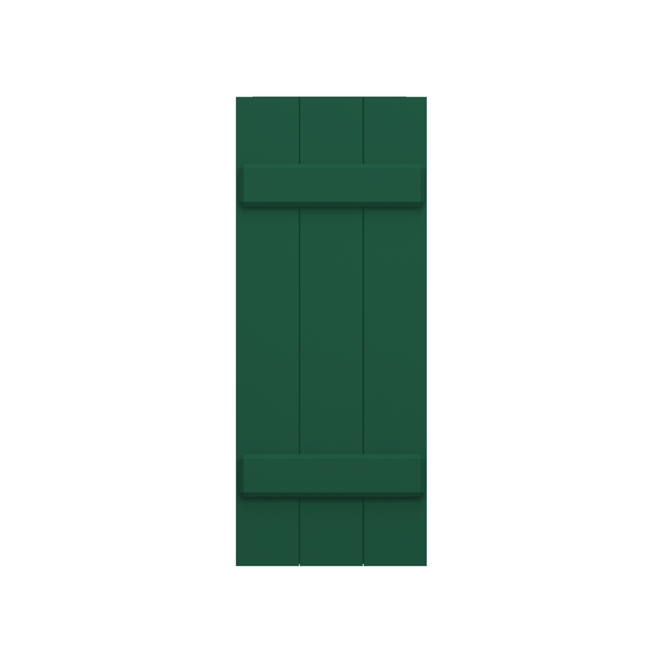 Board and Batten Mahogany Shutter - 1 Pair
