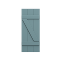 Board and Batten Z Bar Mahogany Shutter - 1 Pair