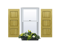 Raised Panel Pine Shutter | w/ Extira Composite Panels - 3 Equal Sections - 1 Pair