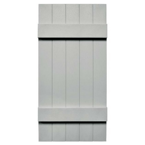 Joined Board and Batten 5 Board Vinyl Shutter (1 Pair)