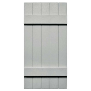 Joined Board and Batten 5 Board Vinyl Shutter (1 Pair)