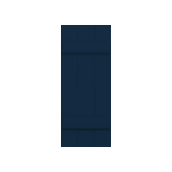 Board and Batten Mahogany Shutter - 1 Pair