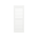 Louvered Mahogany Shutter - 2 Equal Sections - 1 Pair