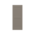 Louvered Mahogany Shutter - 2 Equal Sections - 1 Pair