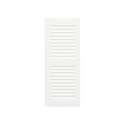 Louvered Mahogany Shutter - 2 Equal Sections - 1 Pair