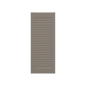 Louvered Mahogany Shutter - No Mid Rail - 1 Pair