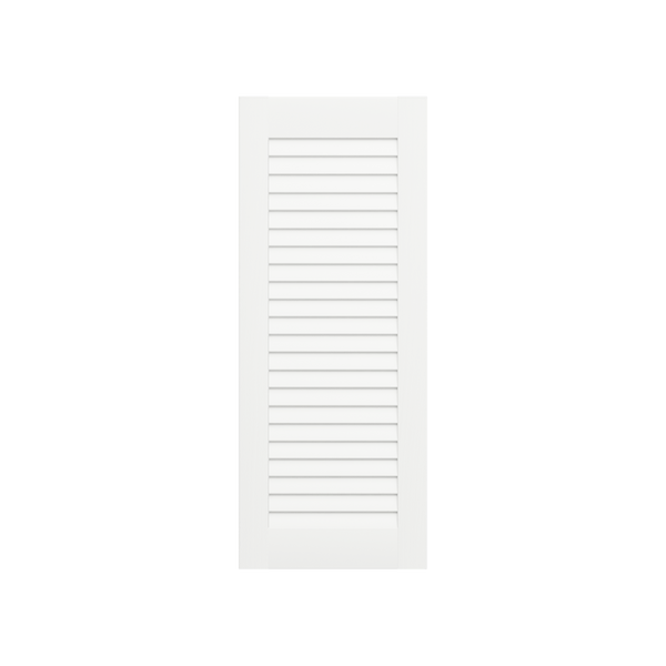 Louvered Mahogany Shutter - No Mid Rail - 1 Pair