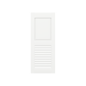 Raised Panel Over Louver Mahogany Shutter w/ Extira Composite Panels - 1 Pair