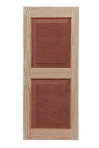 Raised Panel Pine Shutter w/ Extira Composite Panels - 1 Pair